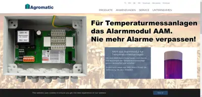 Screenshot of Agromatic GmbH