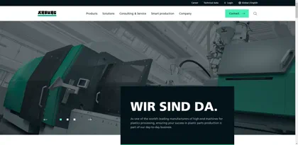 Screenshot of ARBURG GmbH + Co KG