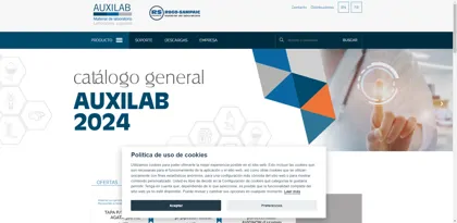 Screenshot of AUXILAB S.L.