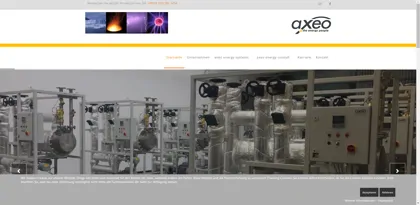 Screenshot of axeo GmbH
