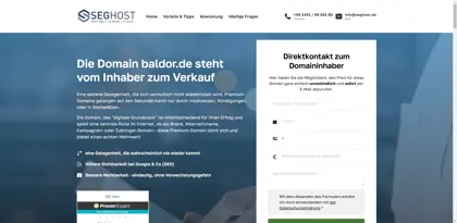 Screenshot of Baldor Electric GmbH