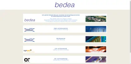 Screenshot of bedea BERKENHOFF & DREBES GmbH