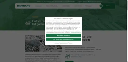 Screenshot of BIOTRANS GmbH