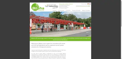 Screenshot of BöSha GmbH + Co. KG