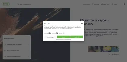 Screenshot of Buchi UK Ltd