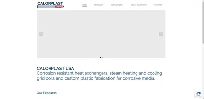 Screenshot of Calorplast Wärmetechnik GmbH
