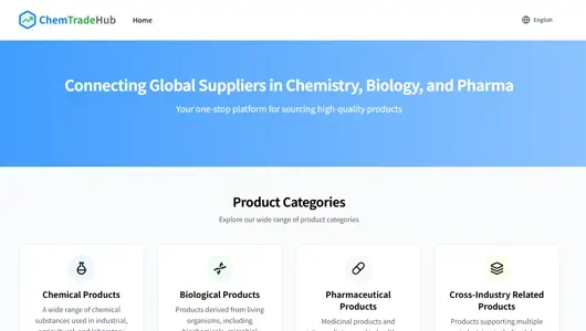 Screenshot of ChemTradeHub