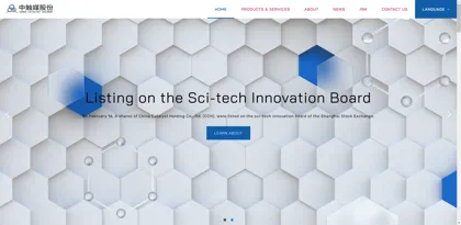 Screenshot of China Catalyst New Materials Co., Ltd.