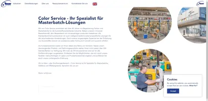 Screenshot of Color Service GmbH & Co. KG