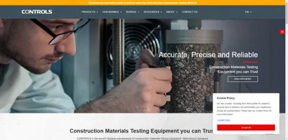 Screenshot of CONTROLS S.r.l.