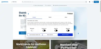 Screenshot of Damstahl GmbH