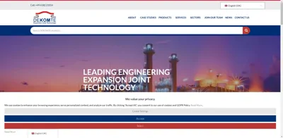 Screenshot of DE KOM TE GmbH