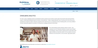 Screenshot of Dinkelberg analytics GmbH