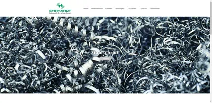 Screenshot of Ehrhardt Rohstoff- Recycling GmbH
