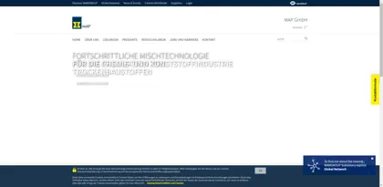 Screenshot of MAP Mischsysteme GmbH