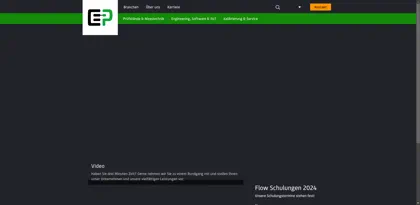 Screenshot of EP Ehrler Prüftechnik Engineering GmbH