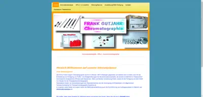 Screenshot of Frank Gutjahr Chromatographie