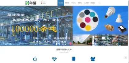 Screenshot of Fujian Huasu New Materials Co., Ltd.