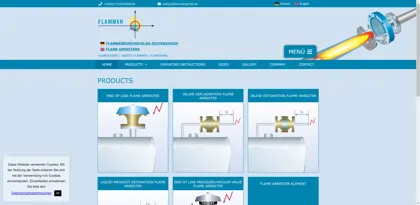 Screenshot of Flammer GmbH
