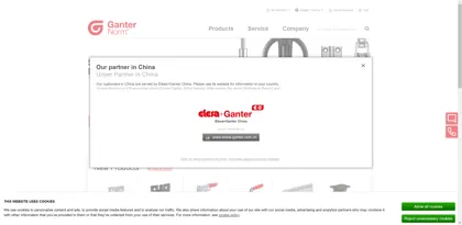 Screenshot of Otto Ganter GmbH & Co. KG
