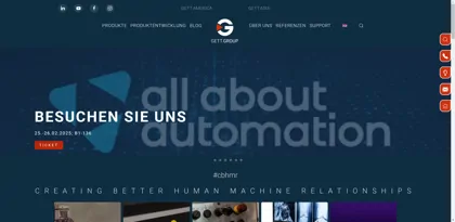 Screenshot of GETT Gerätetechnik GmbH