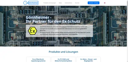 Screenshot of Gönnheimer Elektronic GmbH