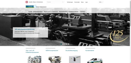 Screenshot of HAUG Kompressoren AG