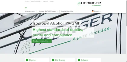 Screenshot of Aug. Hedinger GmbH & Co. KG