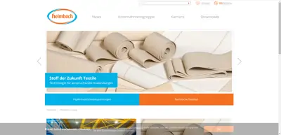 Screenshot of Heimbach Filtration GmbH