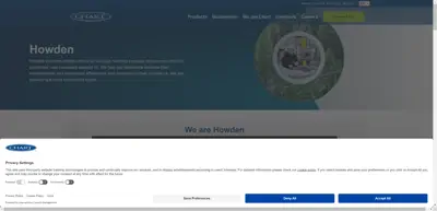 Screenshot of Howden BC Compressors