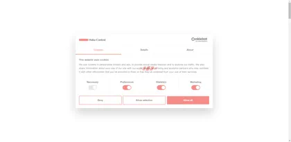 Screenshot of Huba Control AG
