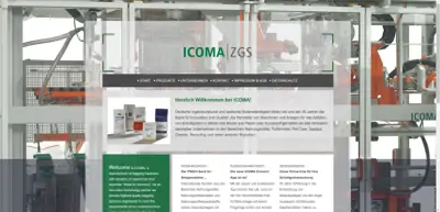 Screenshot of ICOMA ZGS GmbH