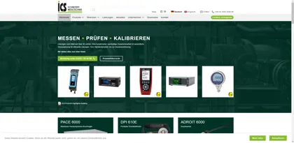 Screenshot of ICS Schneider Messtechnik GmbH