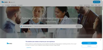 Screenshot of IMCD Deutschland GmbH