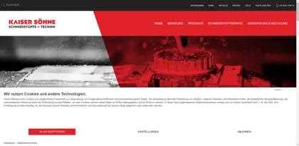 Screenshot of Kaiser Söhne Mineralöle GmbH & Co. KG