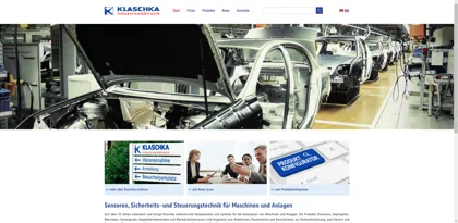 Screenshot of Klaschka Industrieelektronik GmbH
