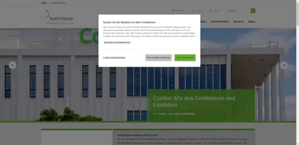 Screenshot of Koelnmesse GmbH