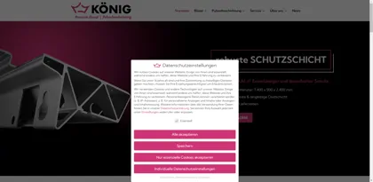 Screenshot of König Metallveredelung GmbH