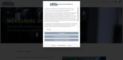 Screenshot of A.KRÜSS Optronic GmbH