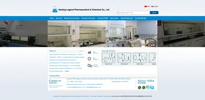 Screenshot of Nanjing Legend Pharmaceutical
