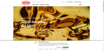Screenshot of Meguin GmbH & Co. KG