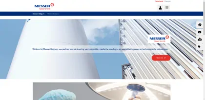 Screenshot of Messer Belgium N.V.