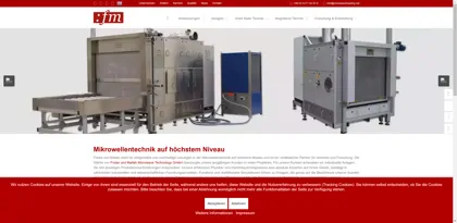 Screenshot of Fricke und Mallah Microwave Technology GmbH