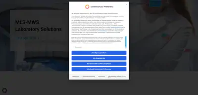 Screenshot of MLS GmbH