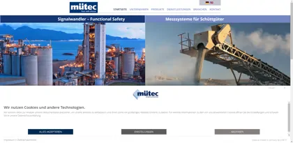 Screenshot of Mütec Instruments GmbH