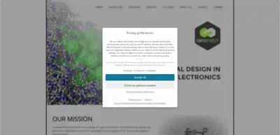 Screenshot of Nanomatch GmbH