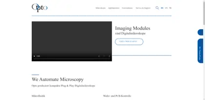 Screenshot of Opto GmbH