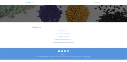 Screenshot of Plásticos Puerto, S. L.