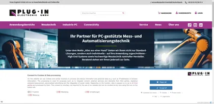 Screenshot of PLUG-IN Electronic GmbH