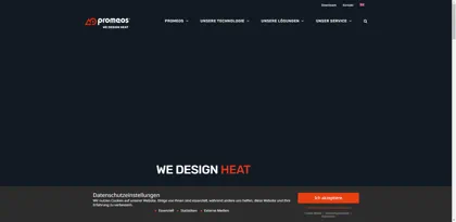 Screenshot of promeos GmbH